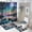Ship-8, variant on Fantasy Ship Print Shower Curtain Set 4-Set Magical Moonlight Night Scene Bathroom Decor Set Includes U-Mat ,Toilet Cover Mat ,Floor Mat ,Shower Curtain with 12 Hooks,72inx72in