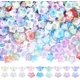 thumbnail image 1 of 540 piezas de tapas de cuentas de flores de 9 colores, cuentas espaciadoras de flores acrílicas, tapas de cuentas sueltas de plástico coloridas con forma de tulipán y lirio floral, 1 of 6