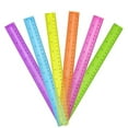 thumbnail image 5 of TXYRDXK 1Pc Clear Plastic Rulers 12 Inch, Transparent Random Color Metric Ruler with Inches and Centimeters, Ruler for Home,Office, Color Random, 5 of 9