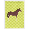 thumbnail image 1 of Carolines Treasures BB7739CHF Anglais Pur-Sang Cheval Drapeau Vert Toile Maison, 1 of 4