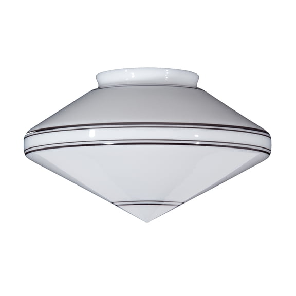 B&P Lamp® Usa-Made Art Deco Pendant Shade