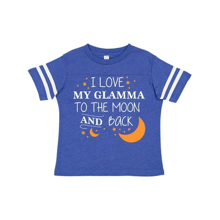 

Inktastic I Love My Glamma To The Moon and Back Gift Toddler Boy or Toddler Girl T-Shirt