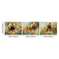 thumbnail image 3 of Furnster Cute Bear and Flower Wall Art Canvas Paintings Adorable Wildlife Nature Decor for Nursery Playroom Bedroom Home Decoration 12"x16" 3pcs, 3 of 9