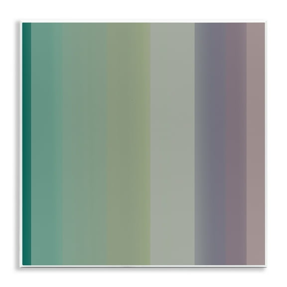 Stupell Industries Green & Purple Gradient Abstract Painting Unframed Art Print Wall Art, 12 x 12