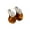 Silver Plated-brown, variant on Minimalist Oval Resin Earrings Jewelry for Sensitive Ears & Everyday Elegance
