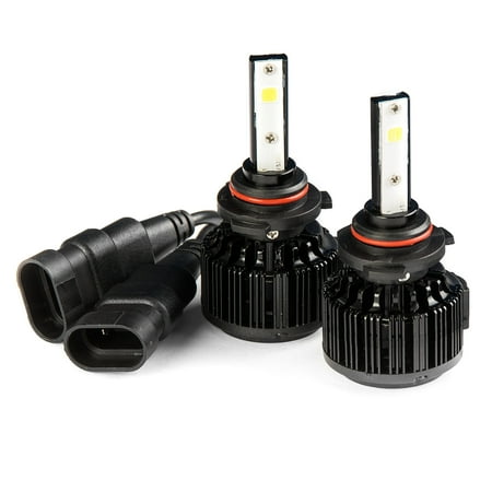 04 Honda Accord Turbo Krator LED 9006 Headlight Conversion Bulbs 40W 4000LM Light Bulb XtraBright 6000K White with Built-In Turbo Cooling Fan for 2001 Honda Accord 2 dr. 4 Cyl, 6 Cyl ()