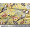 thumbnail image 3 of Soimoi Modal Satin Fabric Bird & Leaves Print Sewing Fabric Yard 42 Inch Wide, 3 of 3