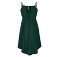 thumbnail image 4 of Yuzhih Womens Summer Dresses Casual Elegant Sleeveless Flowy Mini Dresses 2024 Fashion Pleated Beach Sundress, 4 of 5