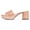 Orange, variant on YDN Women Comfortable Peep Open Toe Platform Chunky High Heel Slide Sandals Dress Mules Slipper Party Dressy Shoes Size 9.5 Green