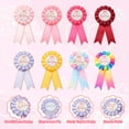 thumbnail image 3 of Uxcell Birthday Ribbon Pin, 5.9 x 2.8" Award Ribbon Fabric IT'S MY Birthday Pin for Party Adults Women Party Decorations Celebration Accessory Gift, Light Purple, 3 of 6