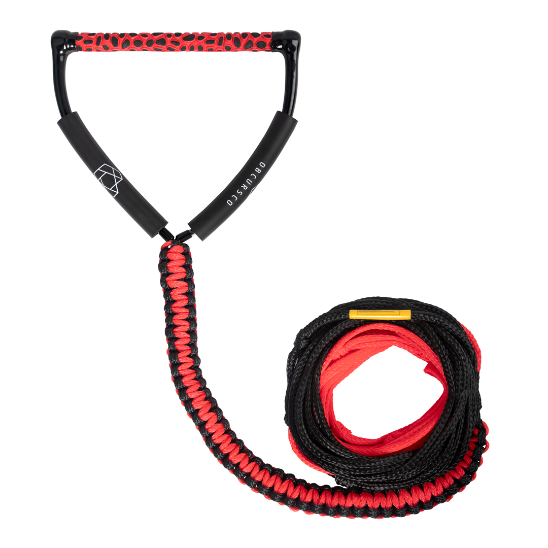 Obcursco 75ft Ski Rope, 5-Section Watersports Ropes with EVA Handle for Wakeboard, Water Ski and Kneeboard(Red/Black) - Walmart.com Obcursco 75ft Ski Rope, 5-Section Watersports Ropes with EVA Handle for Wakeboard, Water Ski and Kneeboard(Red/Black) - Walmart.com