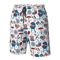 thumbnail image 4 of Fotbe Fourth Of July Party Trajes de Baño Estampados para Hombre, Shorts de Verano de Secado Rápido, Ropa de Playa, Bañadores-Medium, 4 of 6