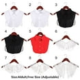 thumbnail image 4 of Women Men Detachable Lace Cotton False Tie Clothes Accessories Shirt Fake Collar Lapel Blouse Top 10, 4 of 8