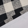 thumbnail image 4 of DriftAway Buffalo Checker Pattern Linen Textured Lined Thermal Insulated Blackout and Room Darkening Grommet Window Curtains Printed Plaid 2 Panels W52xL84, 4 of 7