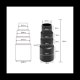 thumbnail image 3 of Convertidor de Adaptador de Tubo de Manguera de Aspiradora Universal de 10 Piezas Aspiradora de 4 Conector de 25/30/34/42 Mm, 3 of 7