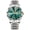 Gold-Green Surface, variant on Men's 20mm Business Stainless Steel Link Wristwatch, Multicolor