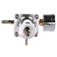 thumbnail image 5 of Regulador de presión de combustible ajustable universal para coche con indicador plateado, 5 of 5