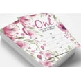thumbnail image 3 of Inkdotpot Floral Girl First Birthday Invites, Fill-In Stlye Party Invitations With Envelopes Pack Of 30, 5x7 inches, 3 of 5