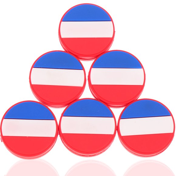 OULII Silicone Tennis Racket Dampener Pack French Flag Damper For Vibration Reduction And Shock Absorption