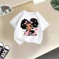 thumbnail image 5 of oqasdz Girls T Shirts Baby Kids Summer Round Neck Cartoon Prints Cute Casual Loose Short Sleeved T Shirt, Size 4-6 Years, 5 of 5