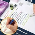 thumbnail image 3 of STONCEL Glass Dip Pen Set, 18-Pieces Calligraphy Pens Set - 14 Color Inks, Pen Holder, Cleaning Cup, 2 Crystal Glass Pens for Art, Writing, Drawing, Signatures, Gift for Artist, 3 of 8