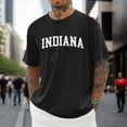 thumbnail image 2 of Aihuaihua Men's White T-Shirts Crew Neck Short Sleeve Breathable Indiana Print Men's Everyday Shirt Stylish Streetwear Clothes Black XXXXXXL, 2 of 5
