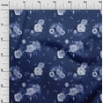 thumbnail image 4 of oneOone Cotton Cambric Blue Fabric Florals Quilting Supplies Print Sewing Fabric By The Yard 56 Inch Wide-YT8, 4 of 4