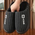 thumbnail image 4 of Pandaie Slippers for Men Warm Memory Foam Comfy House Slipper Non Slip Rubber Sole Open Back Fashion Home Shoes for Indoor Outdoor Size 7.5‑12.5, 4 of 9