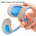 thumbnail image 5 of Silicone Gel Insoles Heel Cushion for Feet Soles Relieve Foot Pain Protectors Spur Support Shoes Pad Feet Care Inserts Massager, 5 of 6