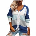 thumbnail image 2 of Sudaderas con capucha para mujer, suéter con cordones, chaqueta, suéter de bloque de Color, blusas, abrigo suelto informal de otoño, Tops de manga larga, suéter Fridja  po3736, 2 of 6