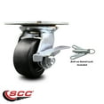 thumbnail image 2 of 4 Inch Polyolefin Caster with Roller Bearing and Brake/Swivel Lock SCC, 2 of 2