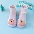 thumbnail image 2 of Ketyyh-chn99 Baby Sock Shoes Baby Boy Girl Cartoon Warm Floor Socks Rubber Sole Shoes Purple,20-21, 2 of 5