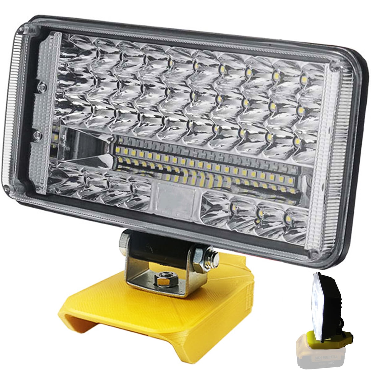verlacod Wireless LED Work Light 204W 8600 LM with 130° Pivoting Head
