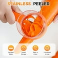thumbnail image 2 of Peeling Knife With Storage Boxs, New with Box Storage Kitchen Special Fruit Peeler, Double sided Stainless Steel Peeler, Fruit Vegetable Peeler with Container (1PC Orange), 2 of 8
