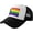 LGBT-147, variant on Progress Pride Rainbow LGBT,LGBTQ Transgender Gay Flags Trucker hat Mesh Baseball Cap Women Sun Hat Men Dad Hat Black