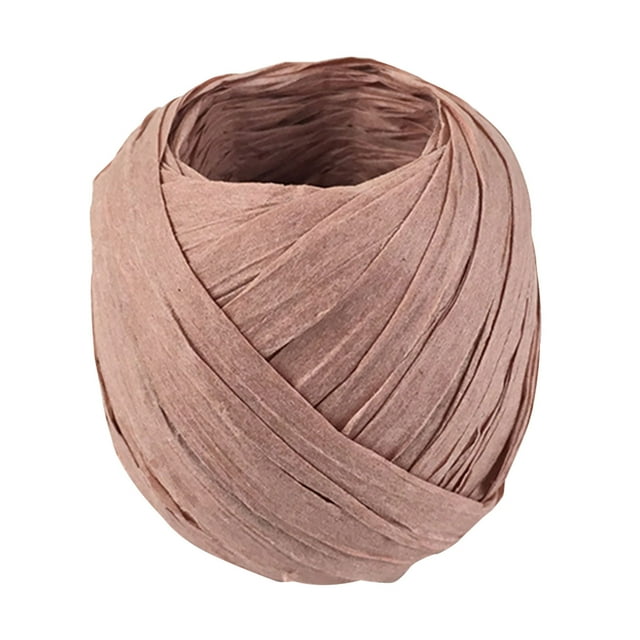 ZZkhGO Raffia String, 20m Matte Paper Ribbon for Gift Wrapping Packing, Eco-Friendly Raffia Grass Ribbon for DIY Decoration Hamper Box, Versatile Raffia Twine for Birthday Christmas Wedding Gifts