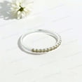 thumbnail image 2 of JEWELRYTREASURE 925 Sterling Silver Band Green Peridot Wedding Band Stacking Women Jewelry Half Eternity Promise Ring August Birthstone Anniversary Gift for Wife, 2 of 5