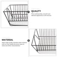 thumbnail image 4 of Himition 1 Set of Stainless Steel Draining Rack Storage Kitchen Storage Shelf Plate Holder, 4 of 5
