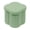 Flower Green, variant on 12.6" Flower Shaped Storage Ottoman Cube, Faux Teddy Fur Foot Stool with Storage, Pink, Boucle Seat for Living Room