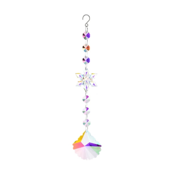 Adorno de árbol de Navidad, decoración invernal, colgante de copo de nieve para pared interior de coche 55 x 26 cm