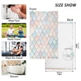 thumbnail image 6 of Yayeee 100% Cotton Hand Towels for Bathroom 16" x 28" Soft Absorbent Kitchen Towel, Small Pink Pattern, 6 of 7