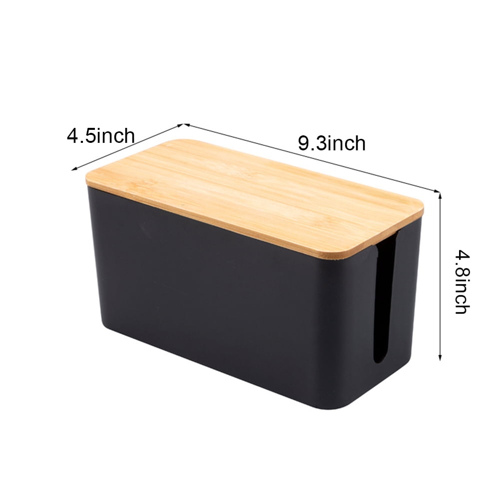 KYAIGUO Cable Management Boxes Stylish Cord Organizer and Cable Storage Boxes Cord Boxes to Hide Power Outlets