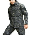 thumbnail image 4 of Aloohaidyvio Men's Camouflage Rain Jacket Waterproof Windbreaker Running Cycling Golf Hiking Gear Hood Lightweight Jacket, 4 of 5