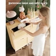 thumbnail image 2 of Narrow Shoe Cabinet for Entry – 4 Doors, 2 Drawer, Adjustable Shelves, Modern Organizer, Space-Saving for Up to 24 Pairs of Shoes, Compact Rattan Shoe Rack for Hallway, 2 of 8