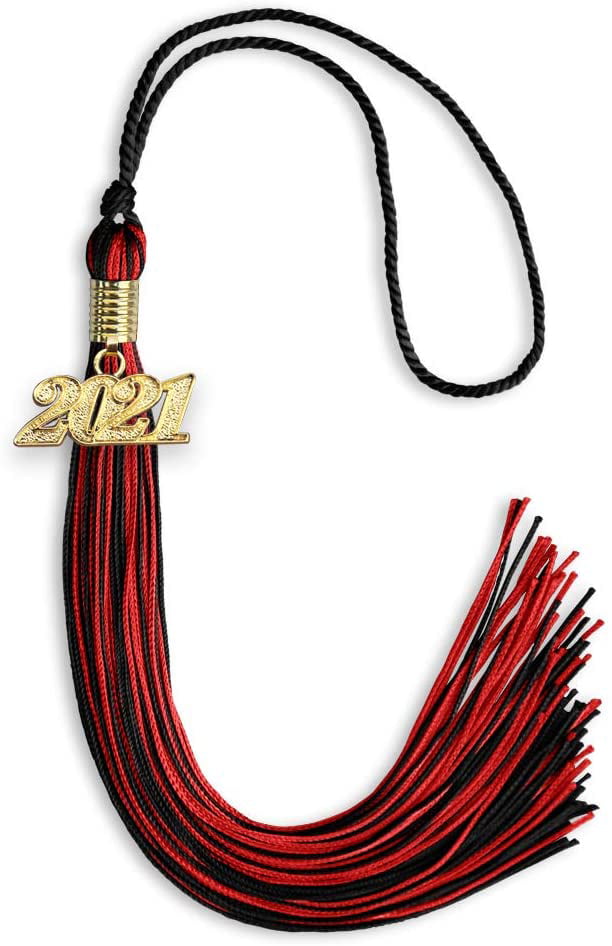 Endea Graduation Mixed Double Color Tassel with Gold Date Drop