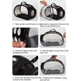 thumbnail image 4 of Bolsa de transporte para mascotas plegable portátil, adecuada para el diseño de compartimentos para mascotas pequeñas, claraboya perforada ventilada, negro, 36 * 22 * ​​​​20 CM JAMW Sencillez, 4 of 5