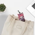 thumbnail image 4 of Unique Bargains 1 Set Travel Recycle Shopping Bag Lightweight Shoulder Bag Nylon Shopping Bag Pink Purple Black Beige, 4 of 6