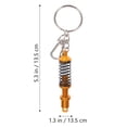 thumbnail image 2 of BESTYASH 2pcs Creative Car Keychain Aluminum Alloy Golden Coilover Shape Design, 2 of 8