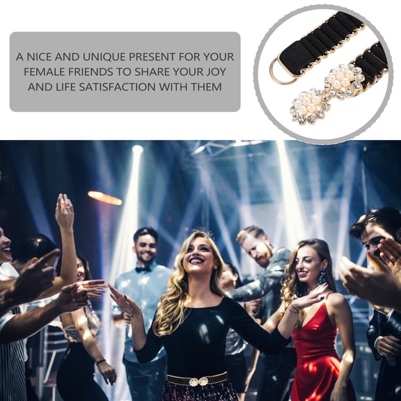 KONTONTY 1 Pc Thin Design Wedding Dress Belts for Women with Rhinestones Accessory