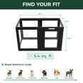 thumbnail image 7 of FXW AuraSpace Acrylic Indoor Dog Playpen for Puppies and Small Dogs, 24 Inch, 6 Panels, Black, 7 of 7